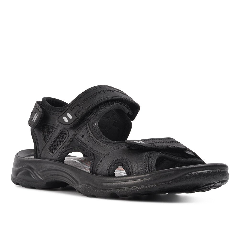 Men's Black Velcro Sandals K-2