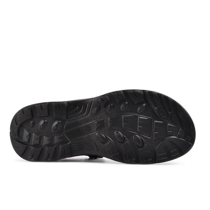 Men's Black Velcro Sandals K-2