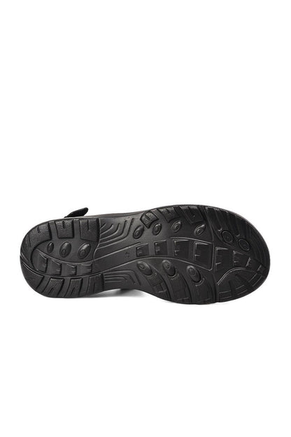 Men's Black Velcro Sandals K-2