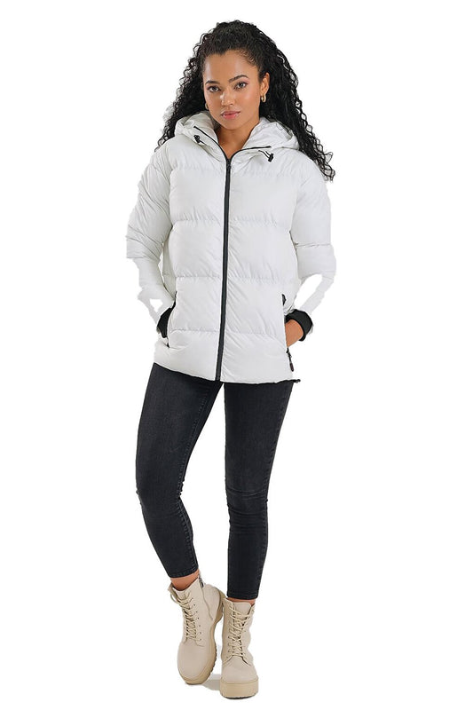 Women's Coat Hooded Puffer