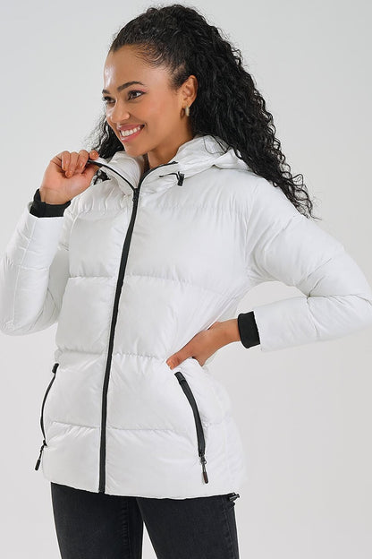 Women's Coat Hooded Puffer