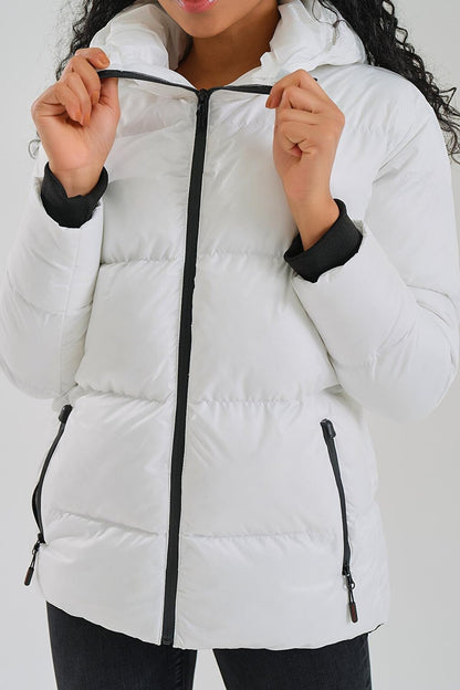 Women's Coat Hooded Puffer