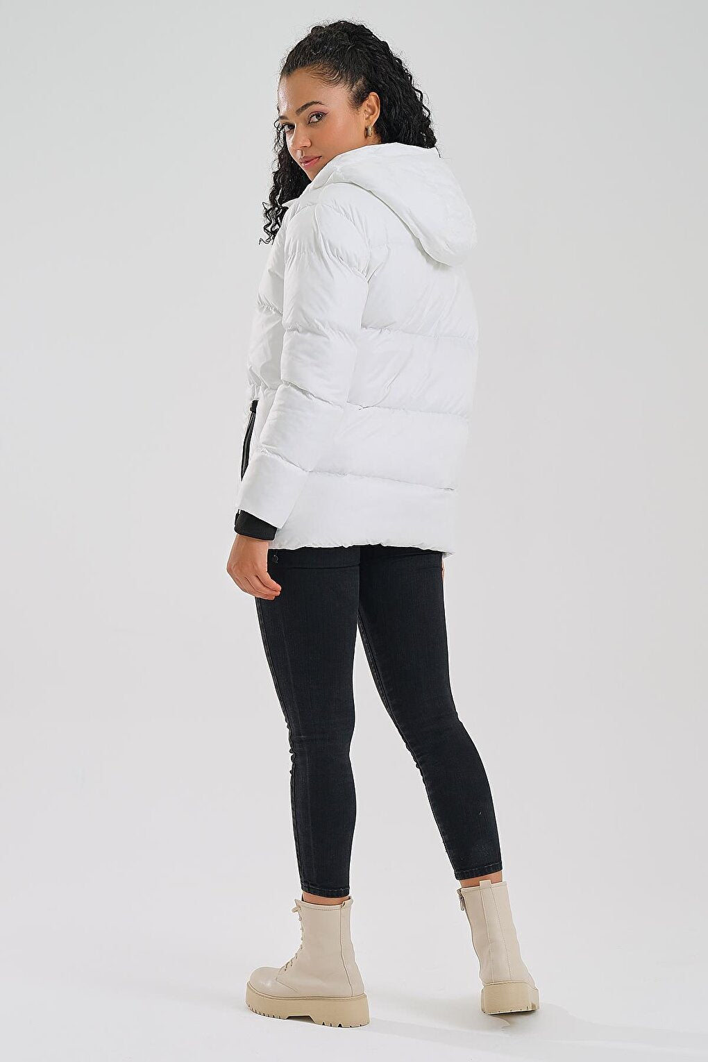 Women's Coat Hooded Puffer