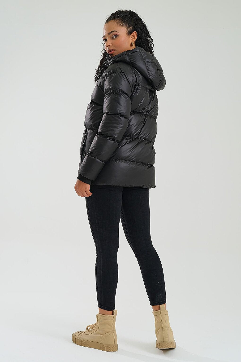 Women's Coat Hooded Puffer