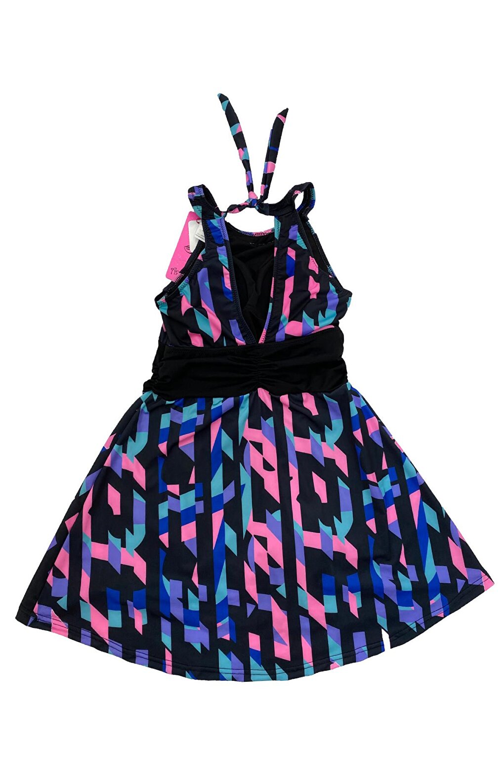 Women's Multicolored Shorts Dress Swimsuit HZL22S-AR19211