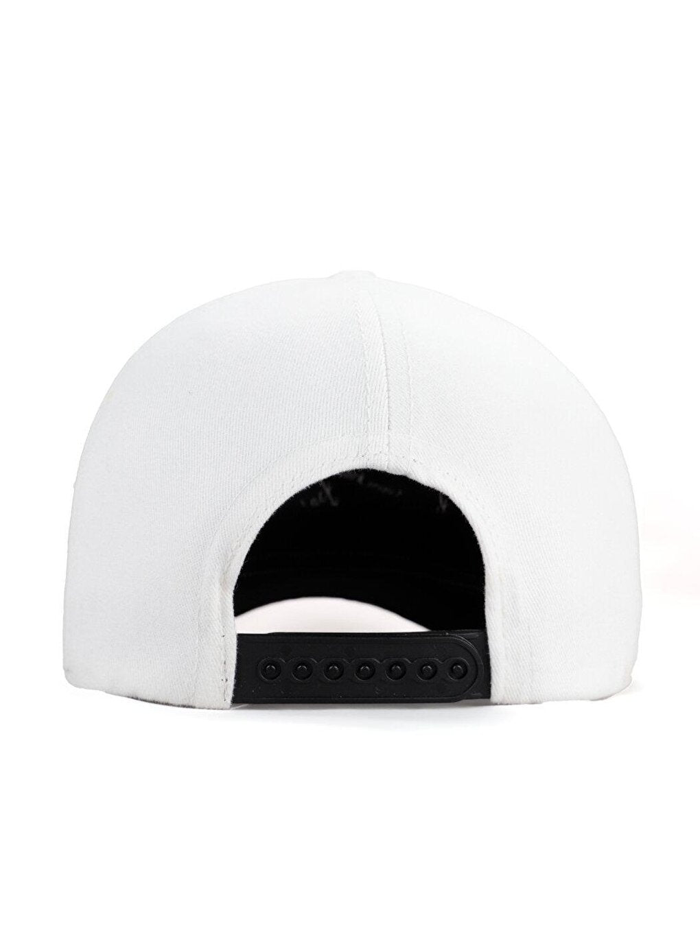 V1 Baseball El Patron - Unisex White-Black Peaked Hat (Cap) with 1 Code Logo