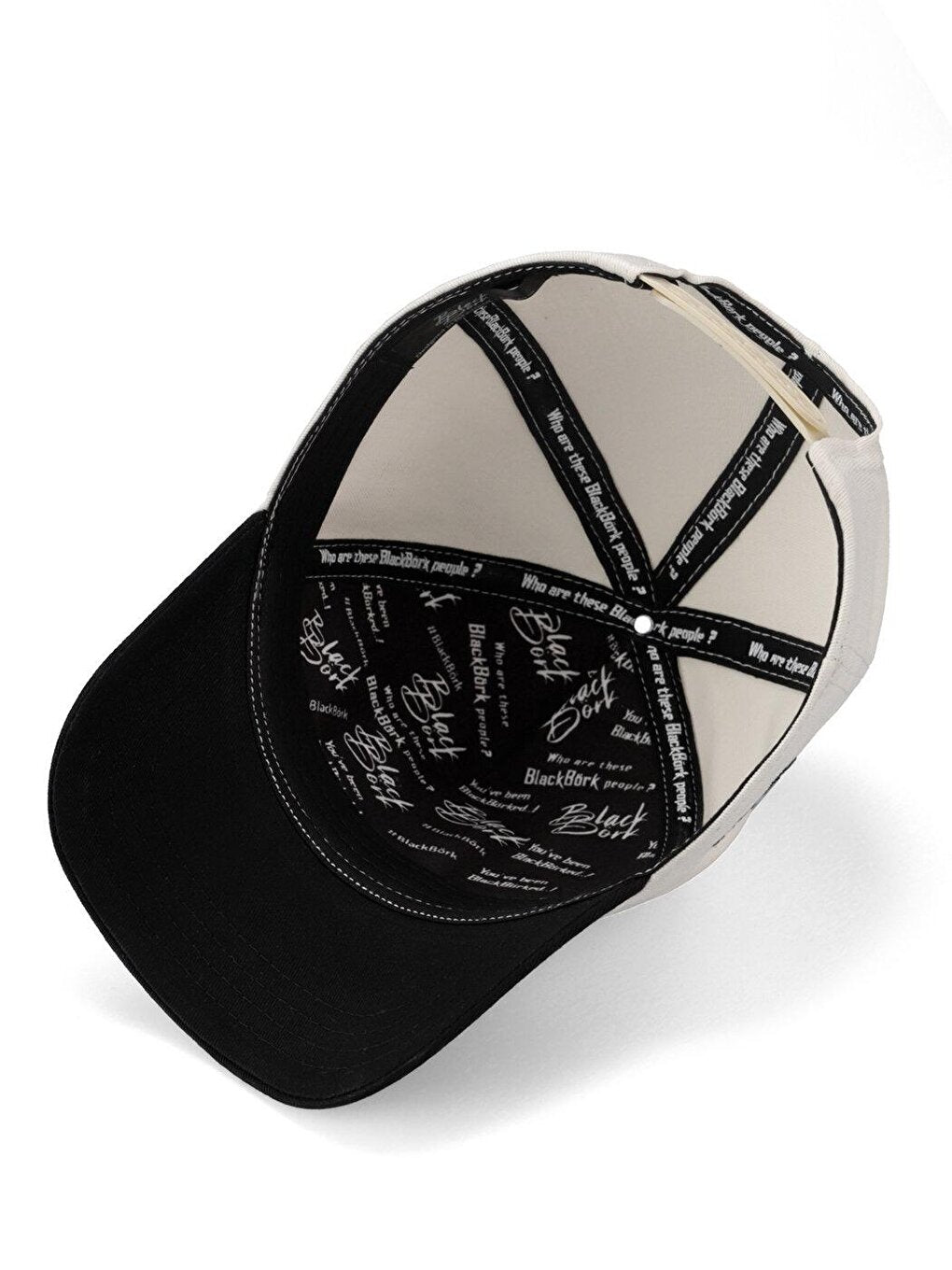 V1 Baseball G Letter - Unisex Beige-Black Peaked Hat (Cap) with 3 Code Logo