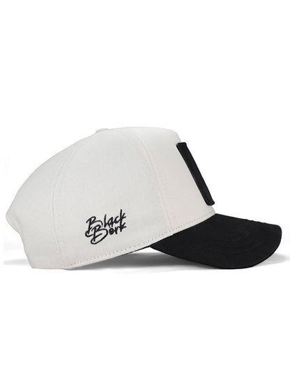 V1 Baseball Why So Serious - 1 Unisex Beige-Black Peaked Hat (Cap) with Logo