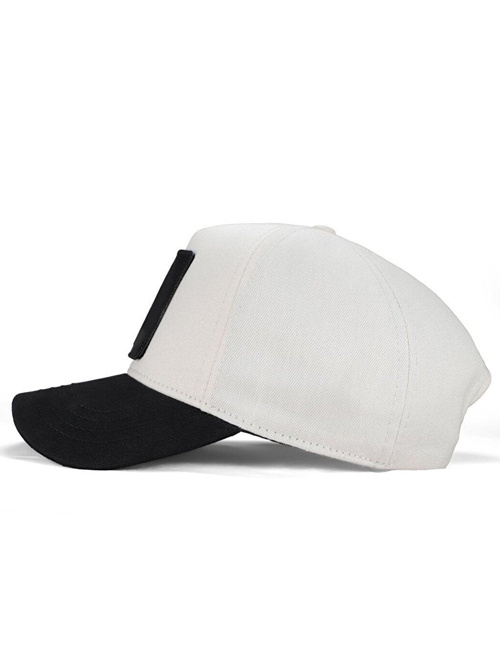 V1 Baseball It's Not A Game It's Life - Unisex Beige-Black Peaked Hat (Cap) with 2 Code Logo