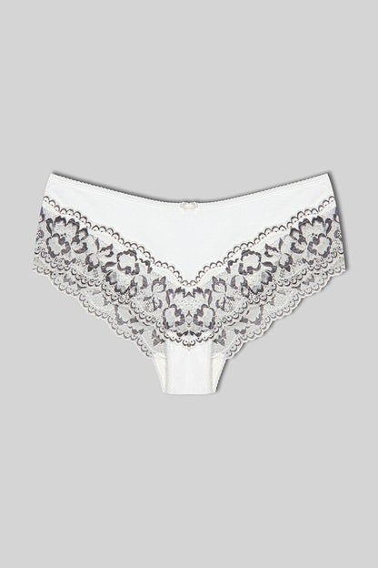 Double Color Lace Women's Panties 2-Piece