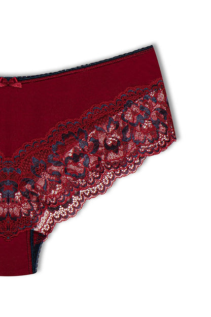 Double Color Lace Women's Panties 2-Piece