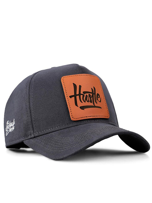 V1 Baseball Hustle - Unisex Anthracite Hat (Cap) with 2 Code Logo