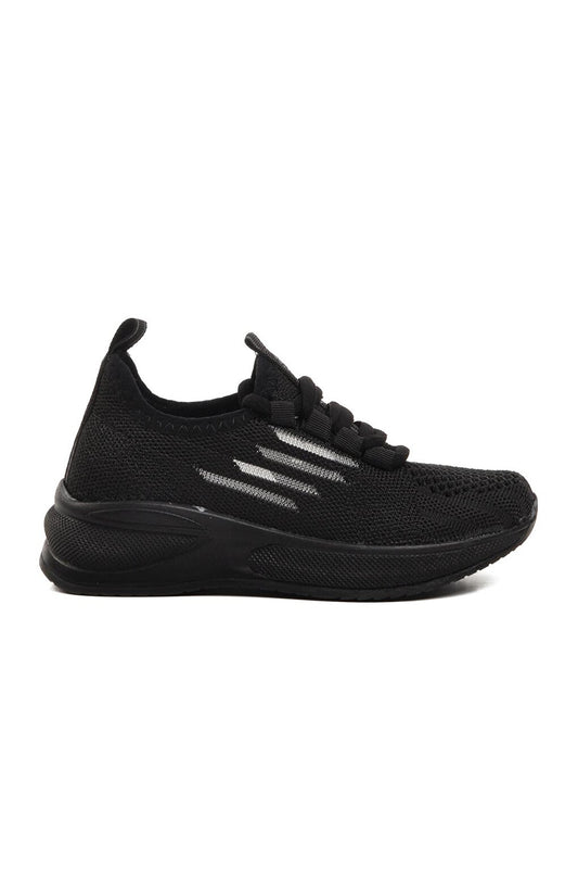 Black Mesh Boys Sneaker Ravello-P