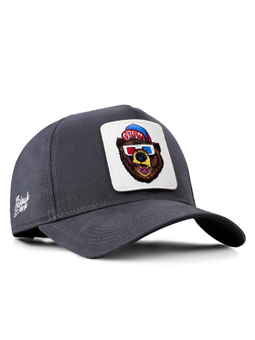 V1 Baseball Bear - Unisex Anthracite Hat (Cap) with 2 Code Logo