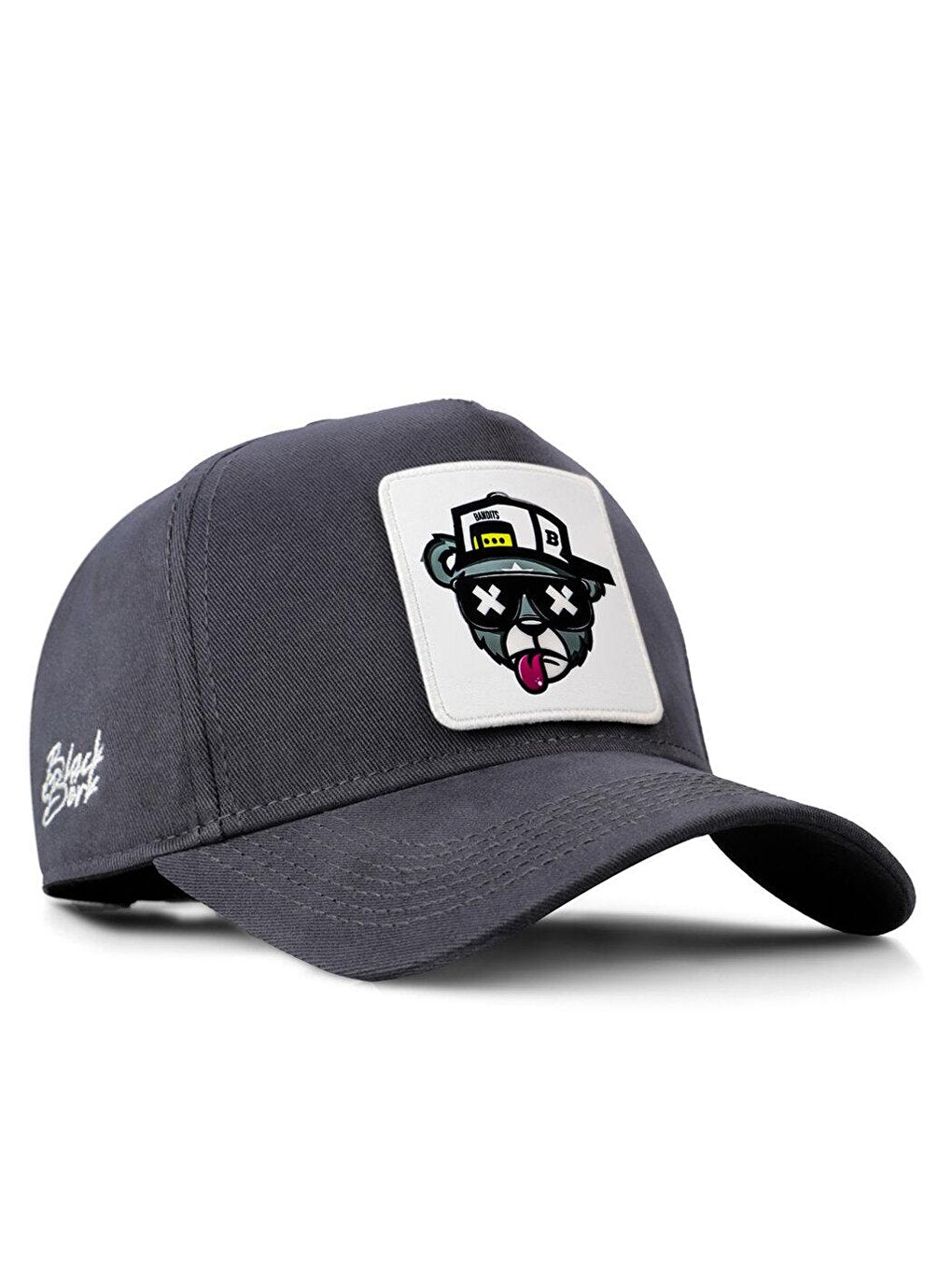 V1 Baseball Bear - Unisex Anthracite Hat (Cap) with 6 Code Logo