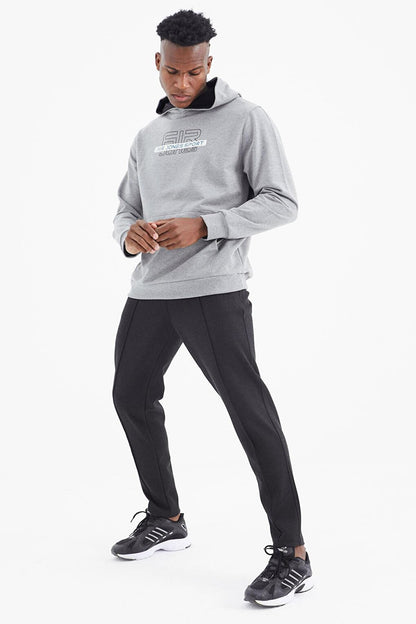 Vincent Gray Melange Standard Fit Men's Sweatshirt - 88308