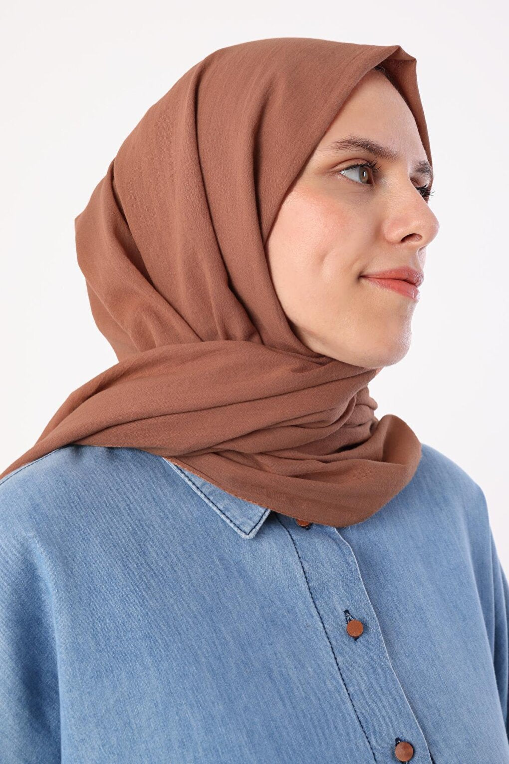 Milk Brown Natural Cotton Shawl