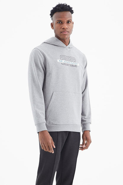 Vincent Gray Melange Standard Fit Men's Sweatshirt - 88308