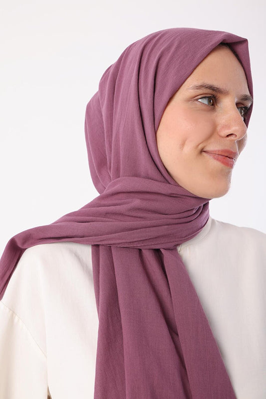 Lilac Natural Cotton Shawl