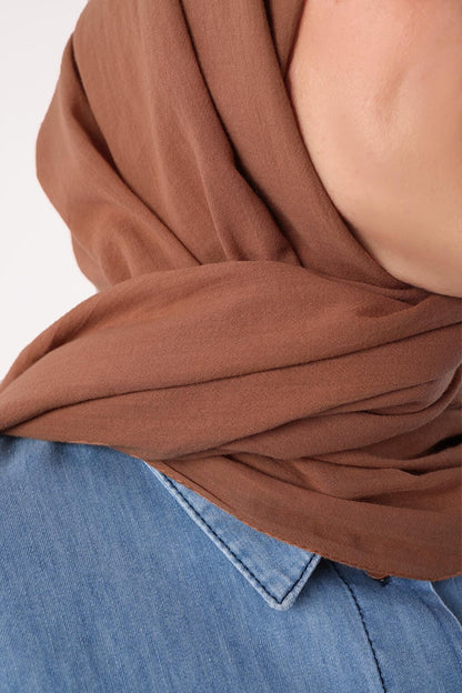 Milk Brown Natural Cotton Shawl