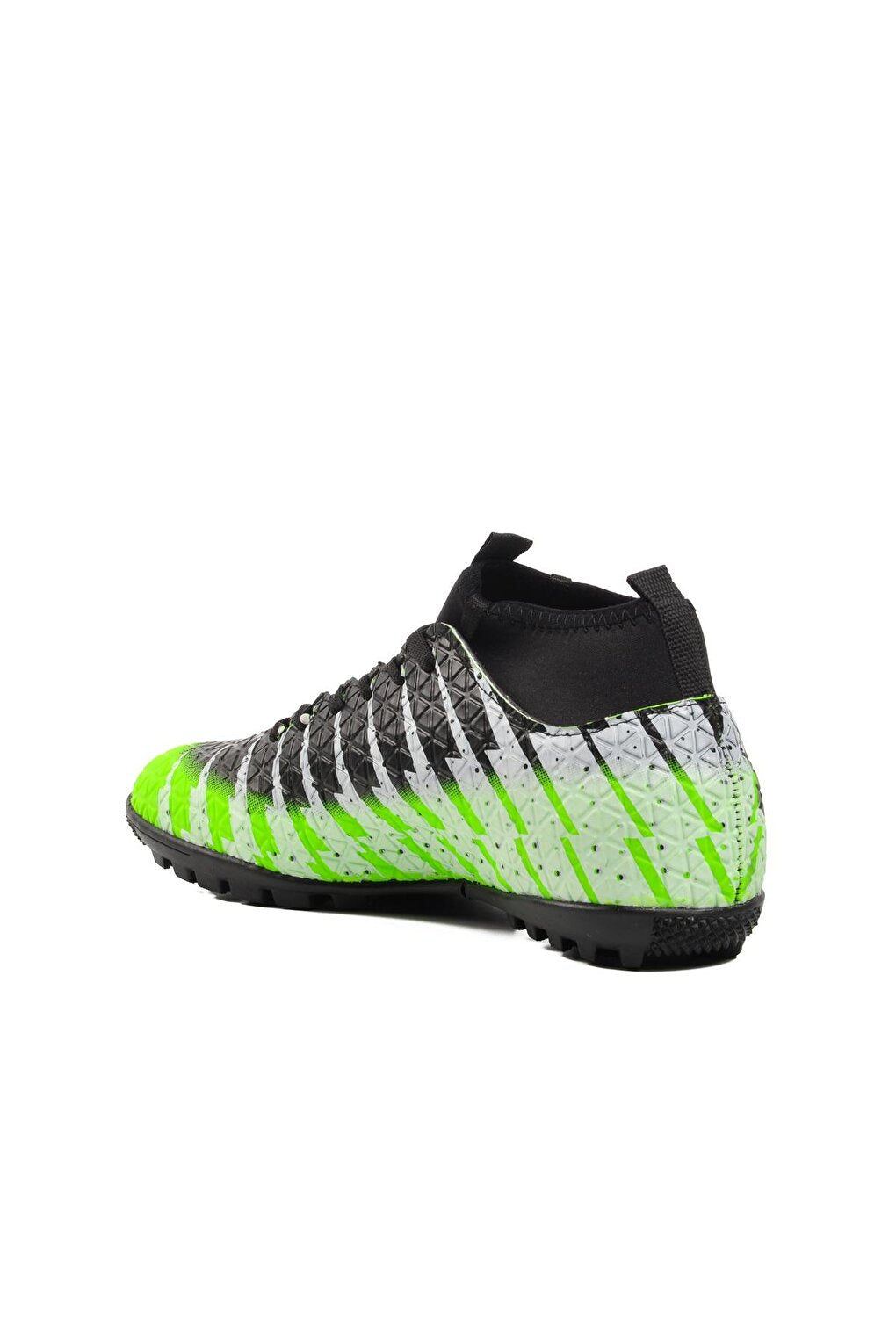 Green-Black Men's Astroturf Field Shoes with Socks 1453