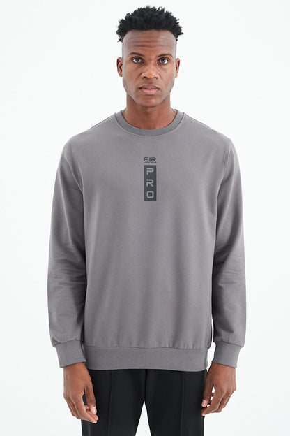 Leroy Dark Gray O Neck Men's Sweatshirt - 88306