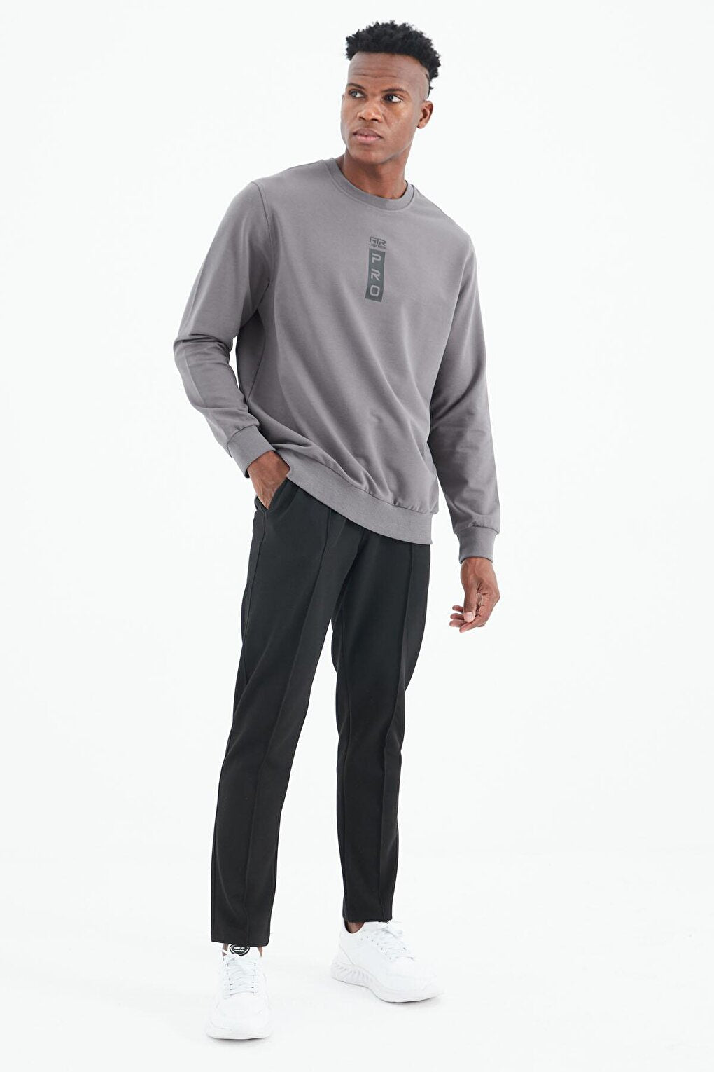 Leroy Dark Gray O Neck Men's Sweatshirt - 88306