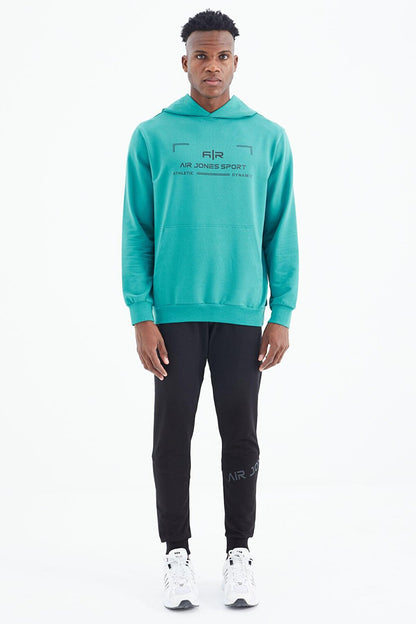 Galvin Sea Green Hooded Men's Sweatshirt - 88304