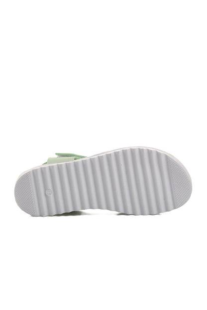 Mint Green Velcro Girls Sandals 1200-F