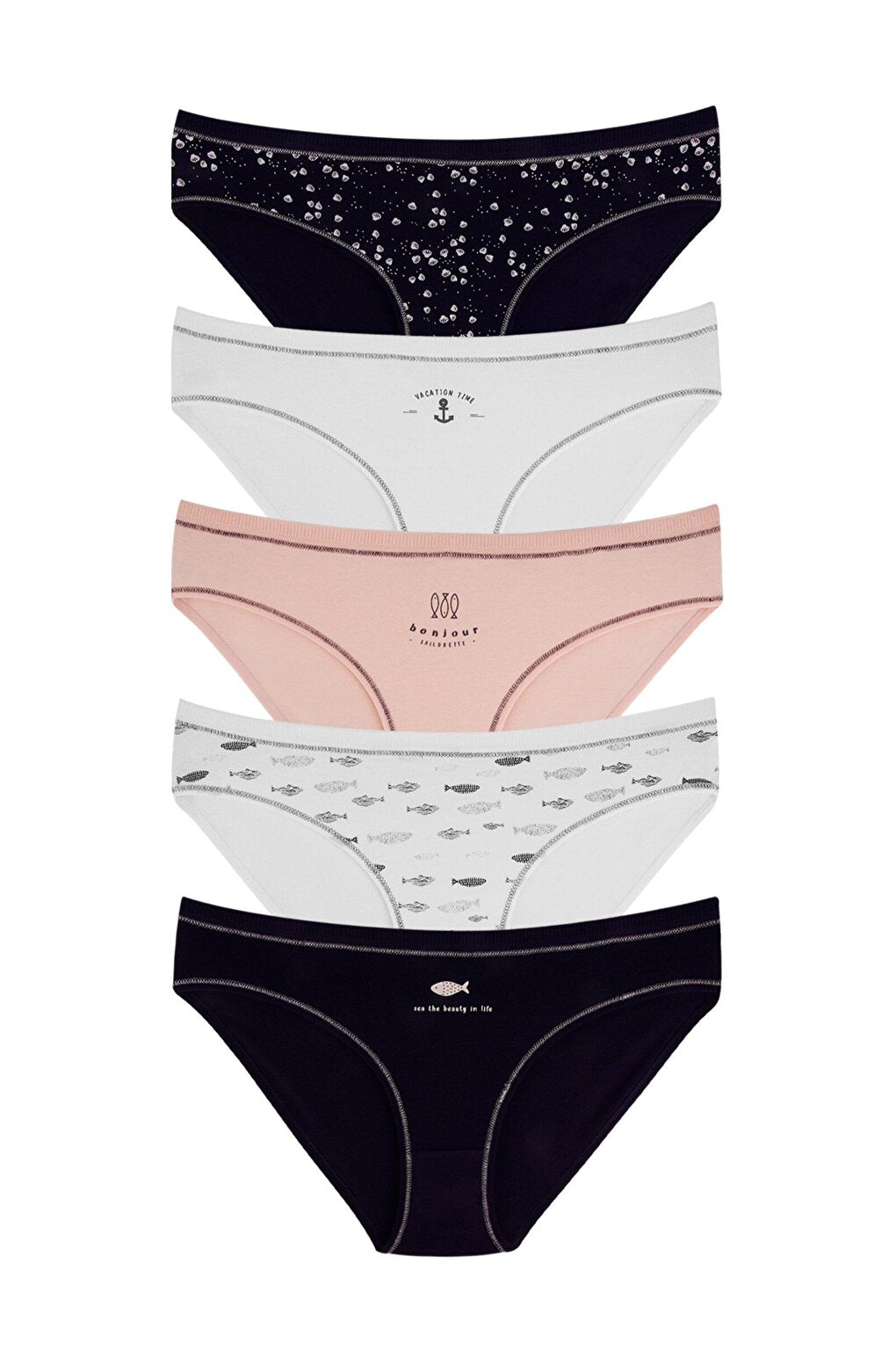 Women's Cotton Lycra Panties 5 Pack