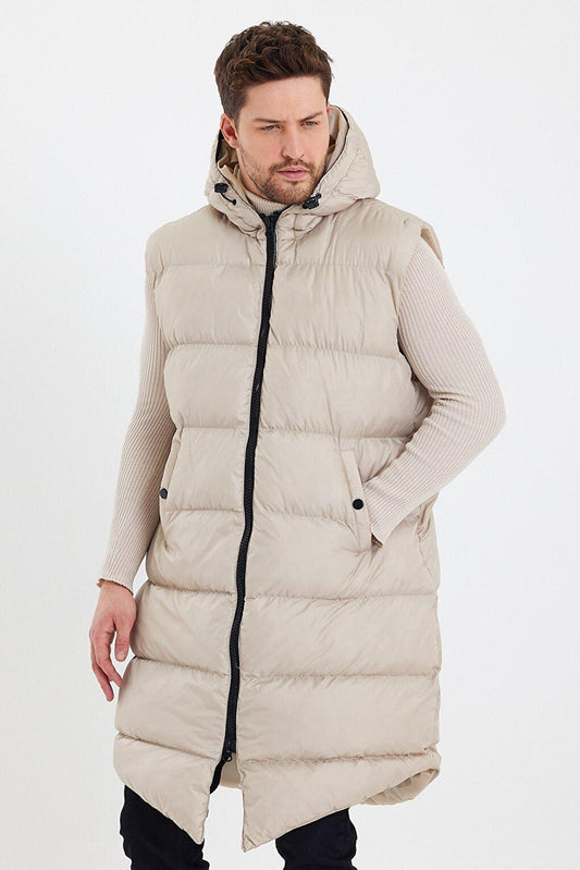 Long Puffer Vest AC-K59123LNS