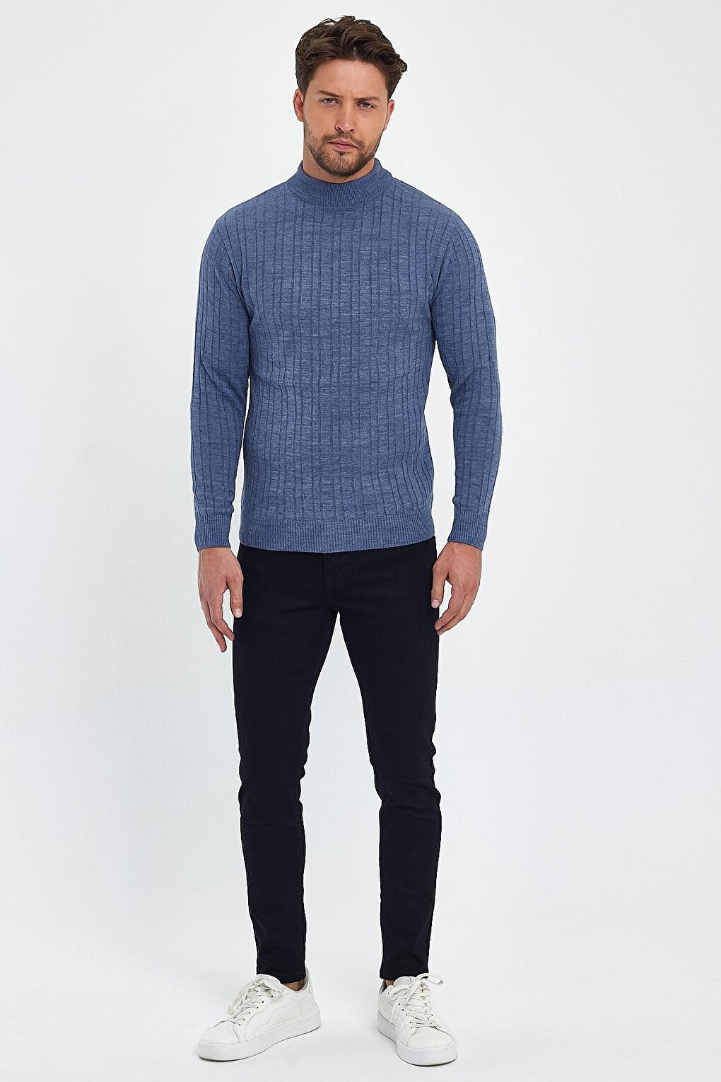 Men's Turtleneck Long Sleeve Sweater