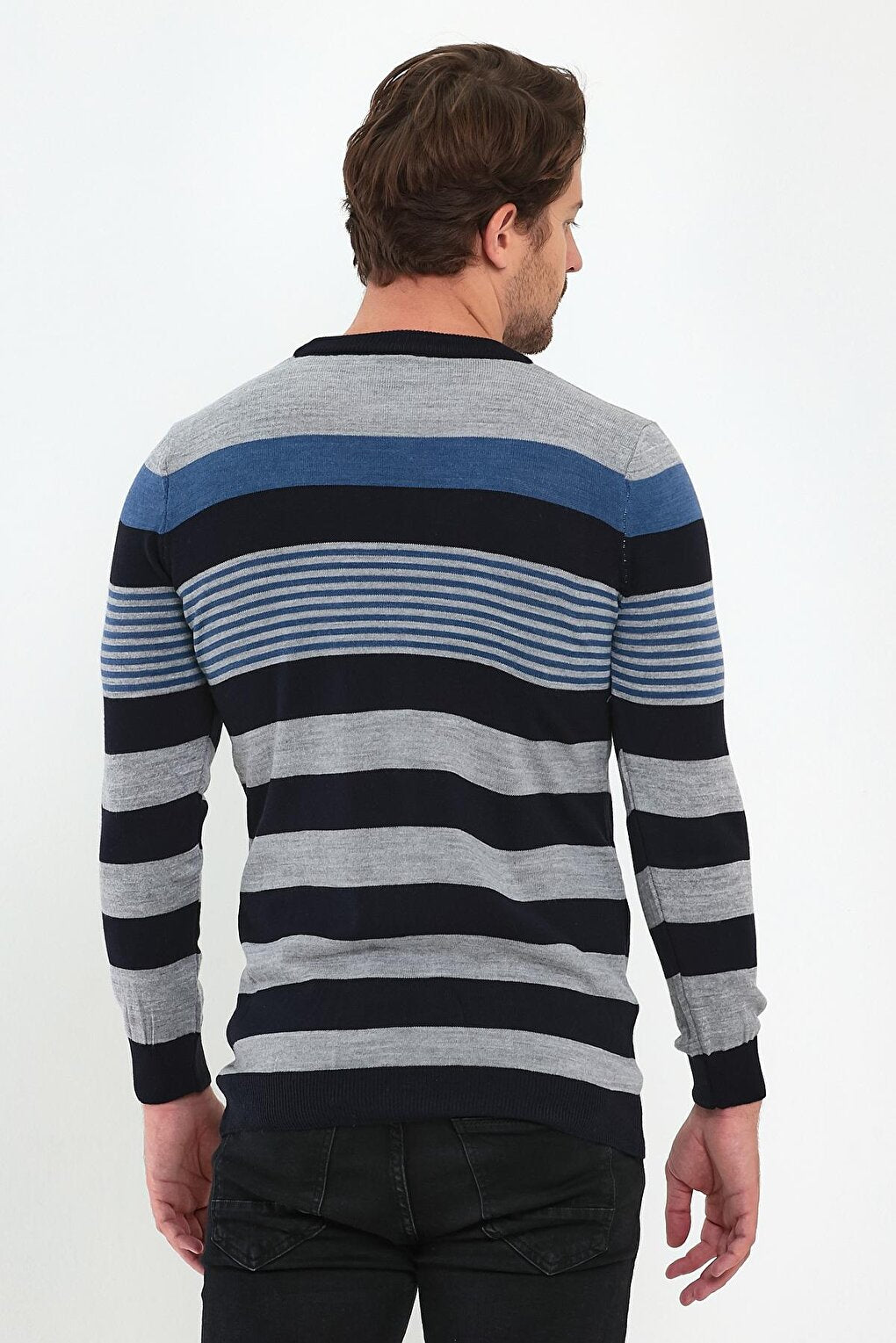 Striped Knitwear Men's Sweater