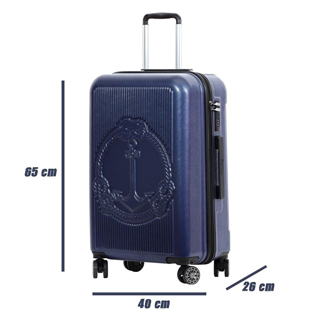 Ocean Navy Blue Medium Size 24" Suitcase