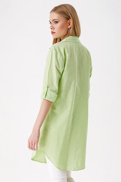 5885 Long Shirt - E.Green