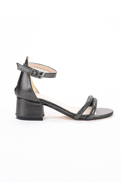 791 Vakko Stone Girl's 3 Cm Heeled Sandals Shoes