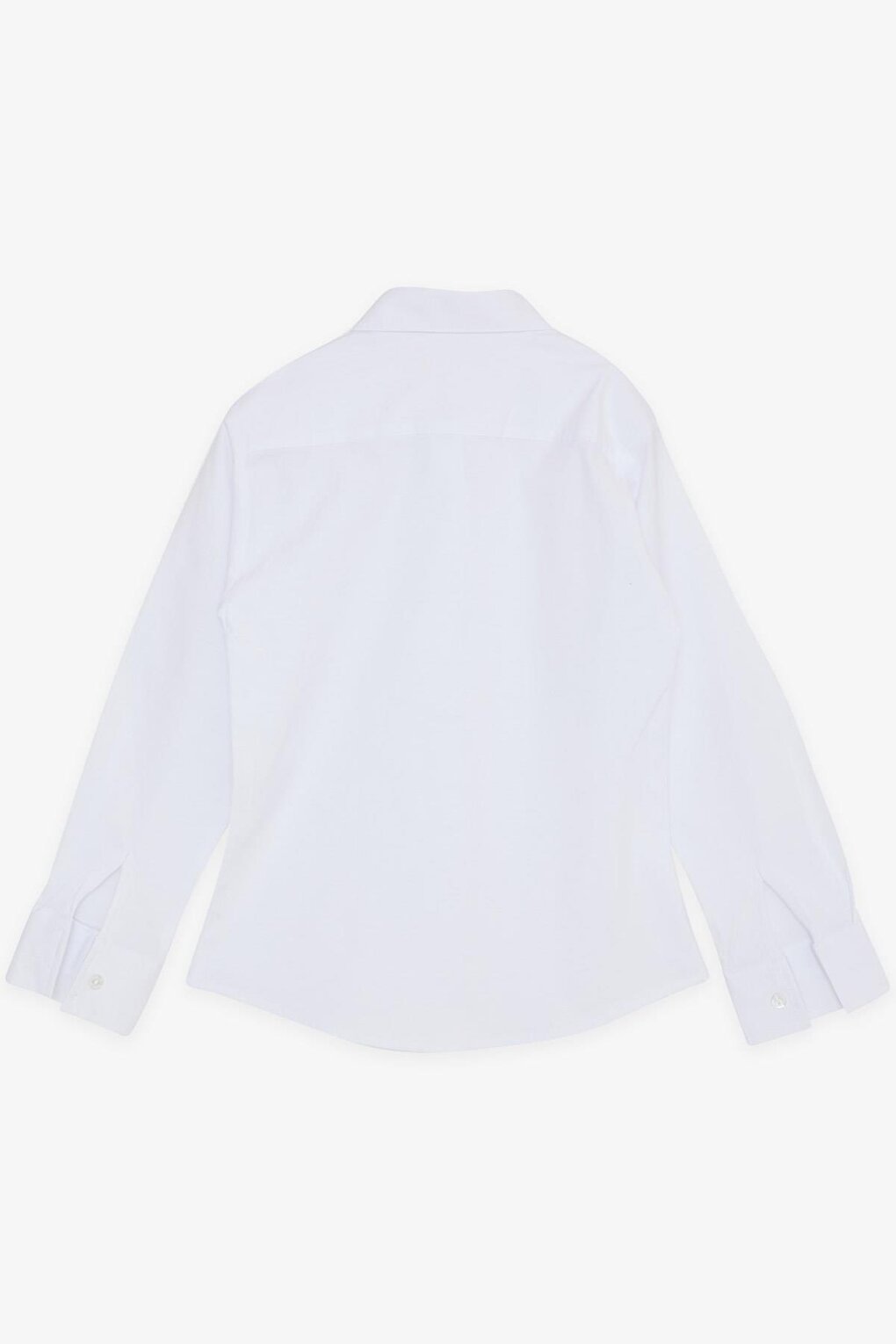 Girl's Shirt Buttoned White with Coat of Arms (8-12 Years)