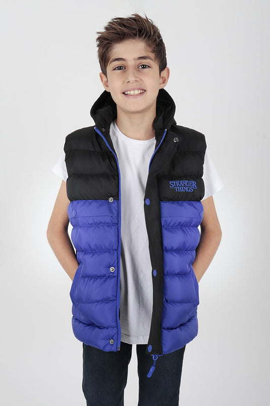 Boy's Stranger Embroidered Trend Puffer Vest Ak216162