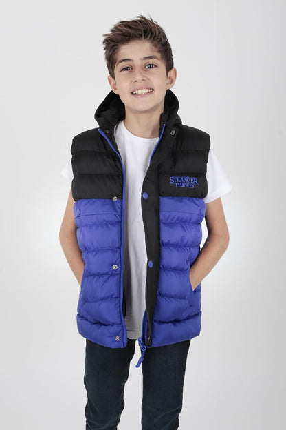 Boy's Stranger Embroidered Trend Puffer Vest Ak216162