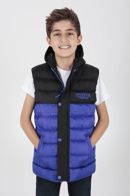 Boy's Stranger Embroidered Trend Puffer Vest Ak216162