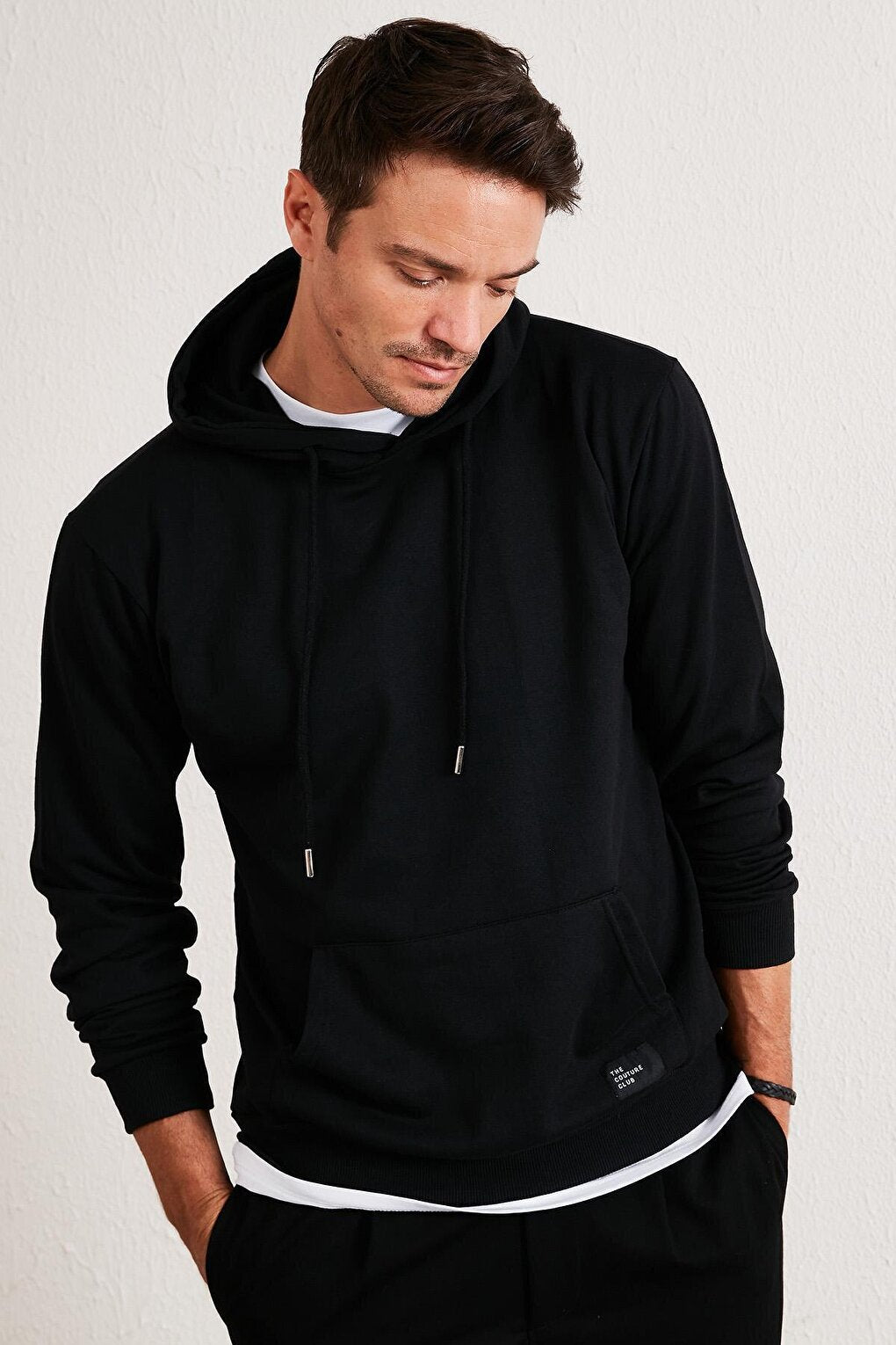 Kangaroo Pocket Slim Fit Hooded Winter Sweat 5975002