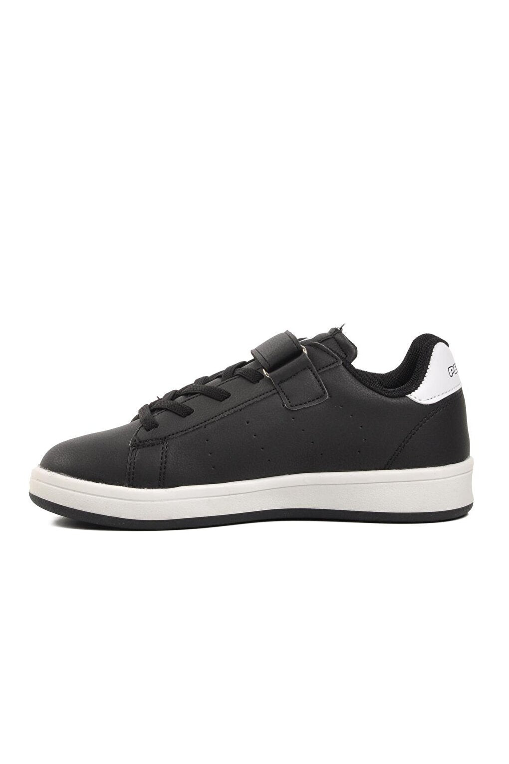 1539-F Black-White Velcro Children's Sneaker