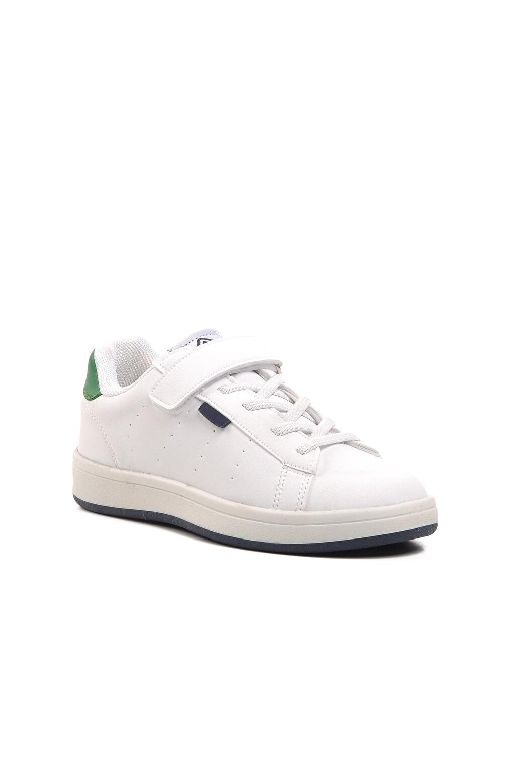 1539-F White-Green Velcro Children's Sneaker