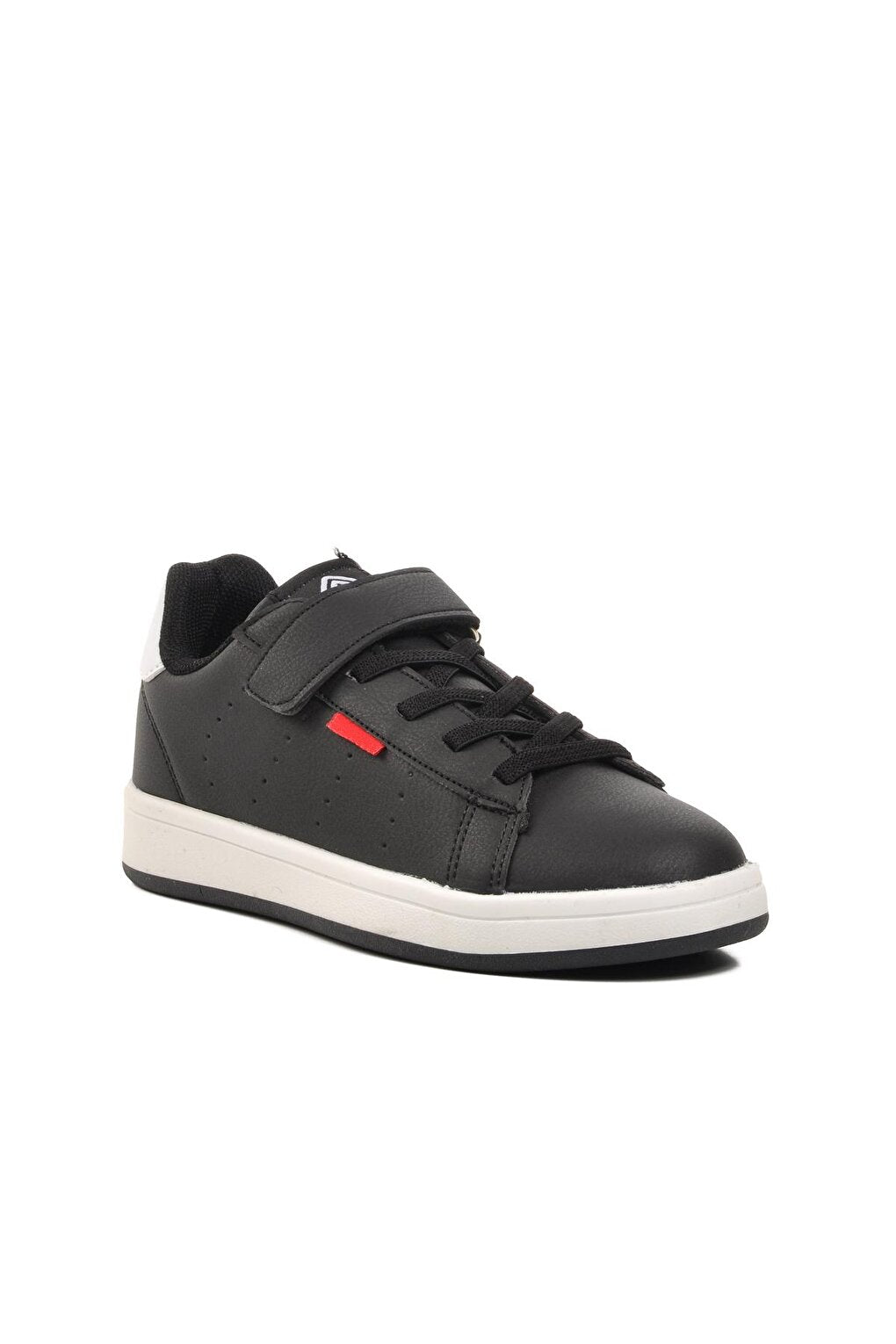 1539-F Black-White Velcro Children's Sneaker