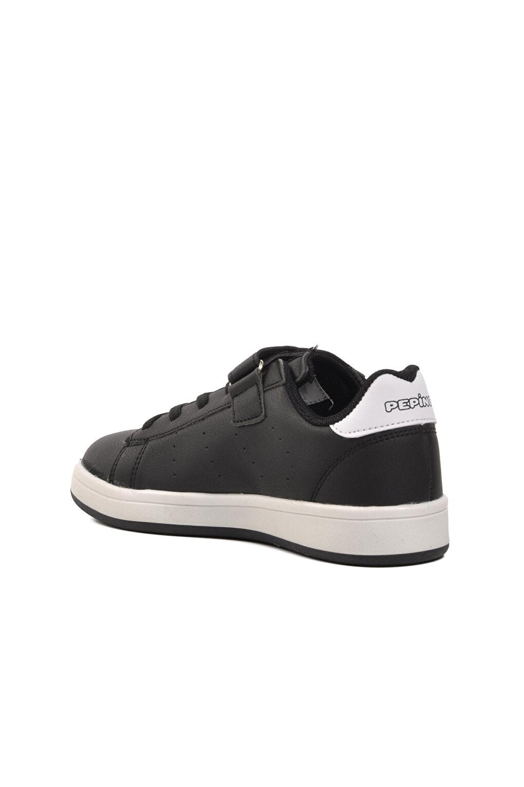 1539-F Black-White Velcro Children's Sneaker