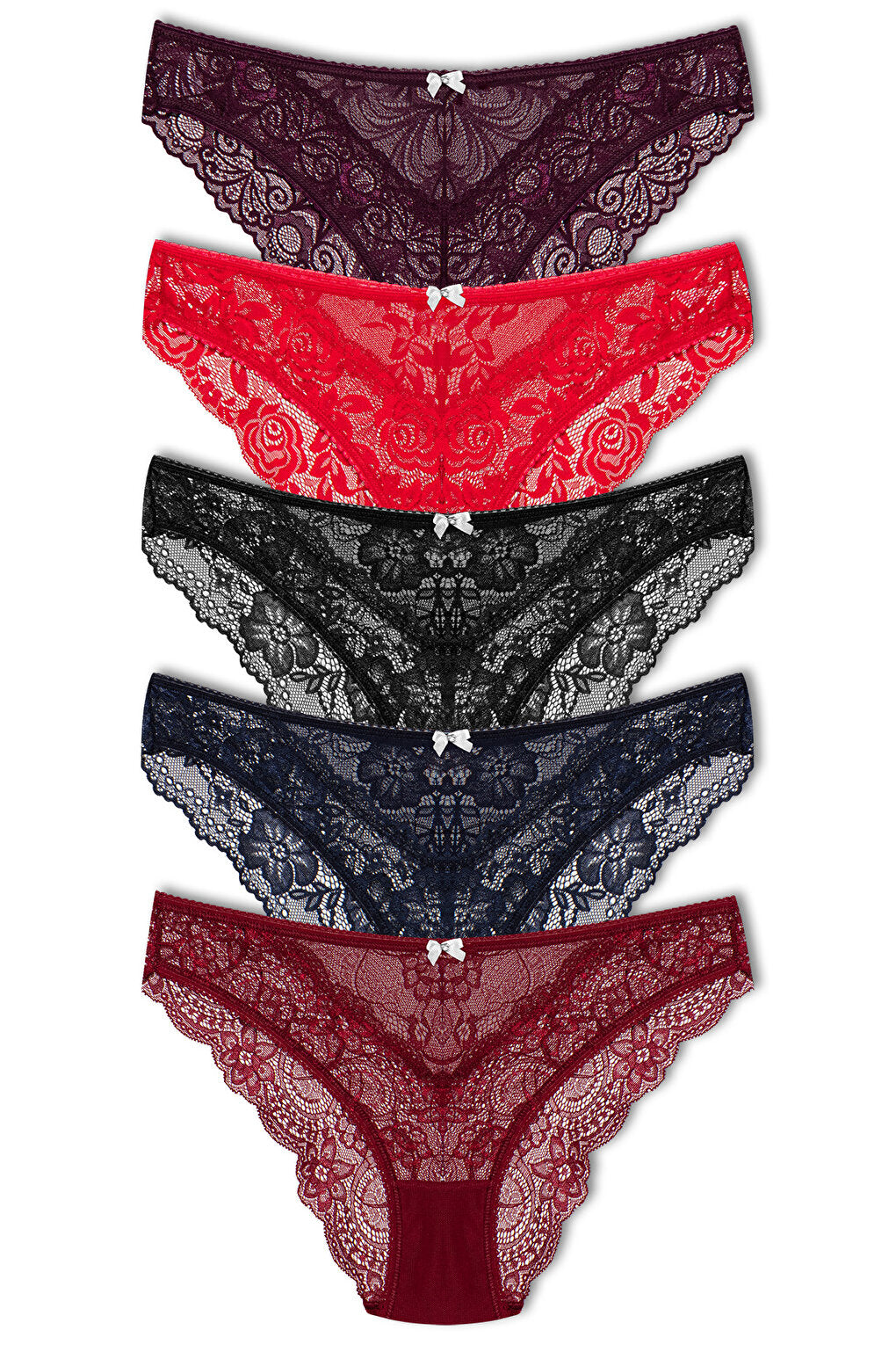 Lace Women's Slip Panties 5-pack