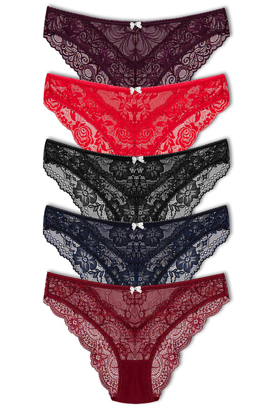 Lace Women's Slip Panties 5-pack