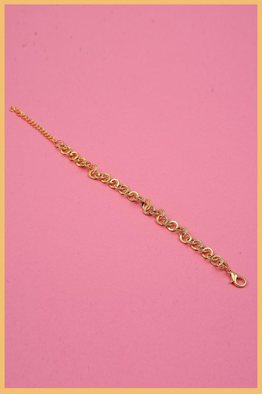 Gold Plated Chain Bracelet 1