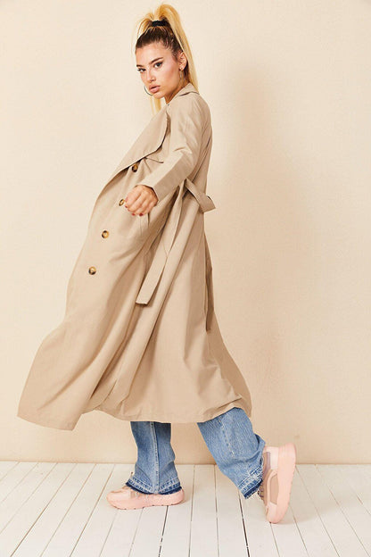 Double Breasted Collar Trench Coat