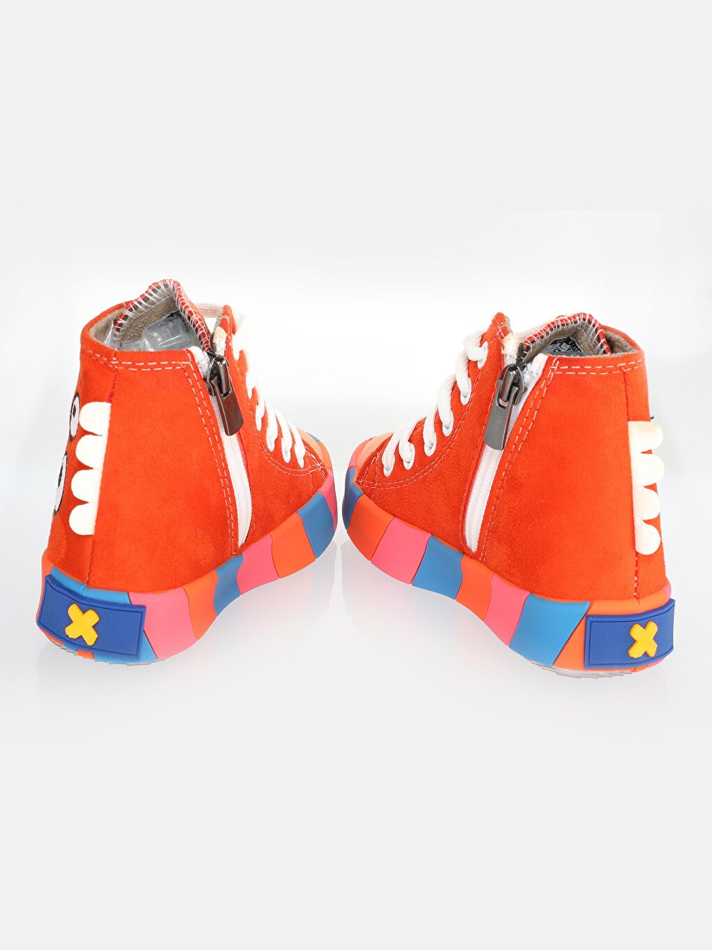 Monster Orange Suede Boys Sneakers